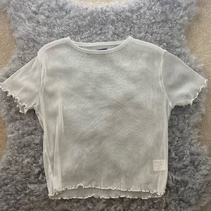 Sparkly cropped Brandy Melville t-shirt
